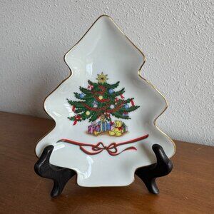 Vintage Home for the Holidays Christmas Tree Candy Dish